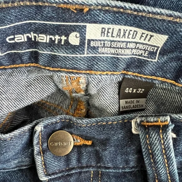 Carhartt Relaxed Fit Jeans Pants  Men's 44" x 32" - Picture 6 of 8